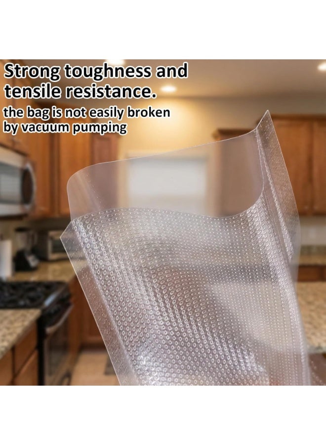 LYNLYN 100 Pieces Small Vacuum Sealer Bags for Food Storage, Clear Plastic Flat Pouches with Tear Notch, Heat Sealable Food Packaging Bags（15x25cm） - Image 3